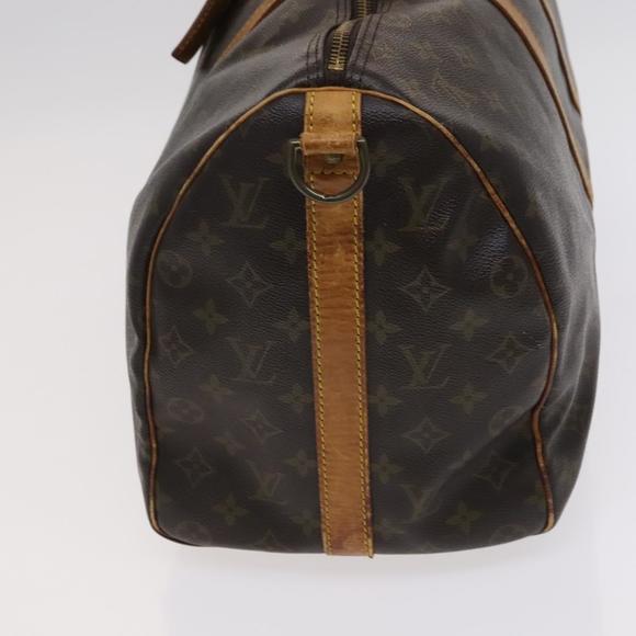 LOUIS VUITTON Monogram Keepall Bandouliere 45 Boston Bag M41418 LV Auth 115491 - Picture 3 of 16